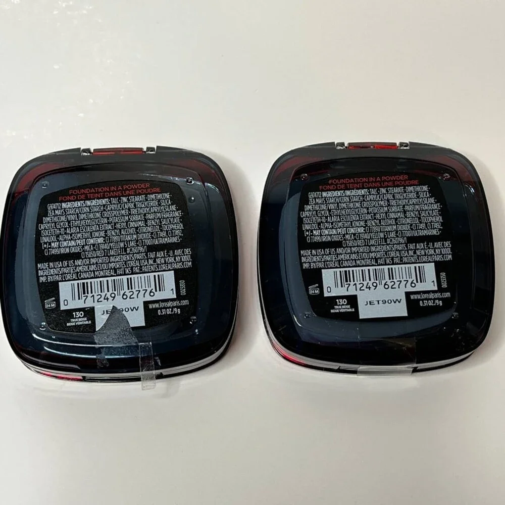 ❤️ Two (2) L'Oreal Paris Infallible 24H Fresh Wear Powder 130 True Beige ❤️